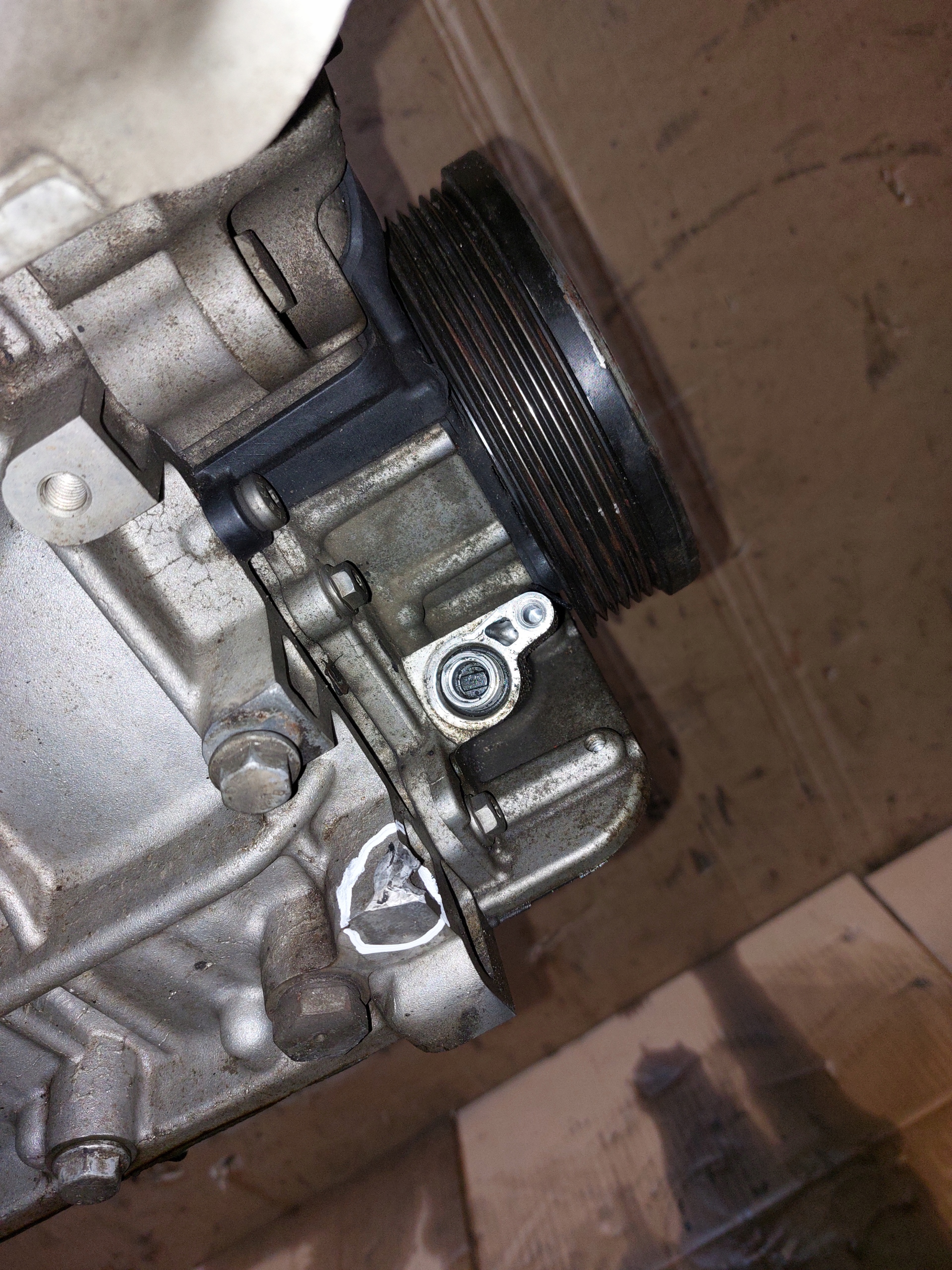 engine pillar unprotected SKODA FABIA III 1.0 70KW DKL