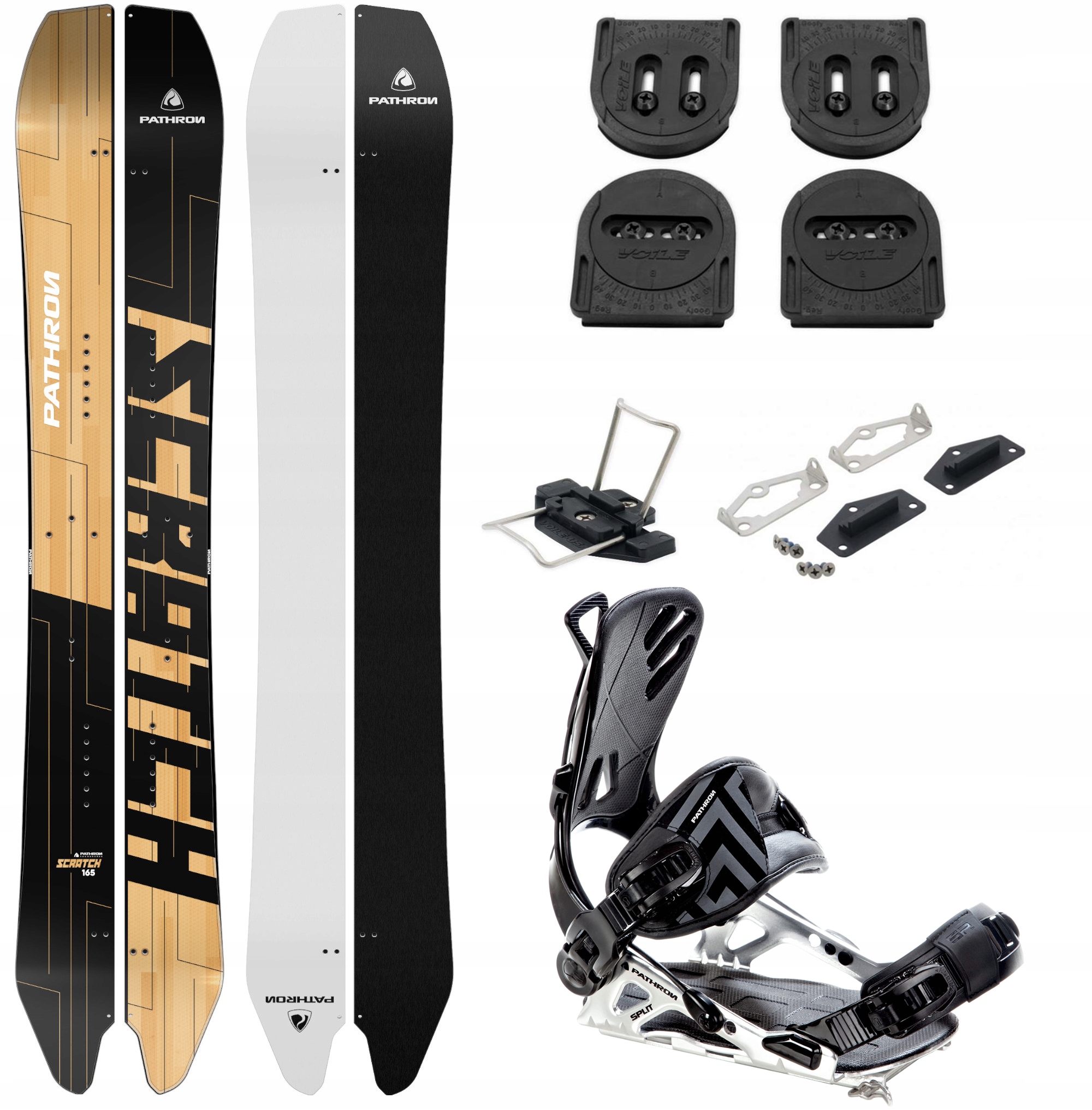 Zestaw Pathron Scratch Split 156cm + Voile