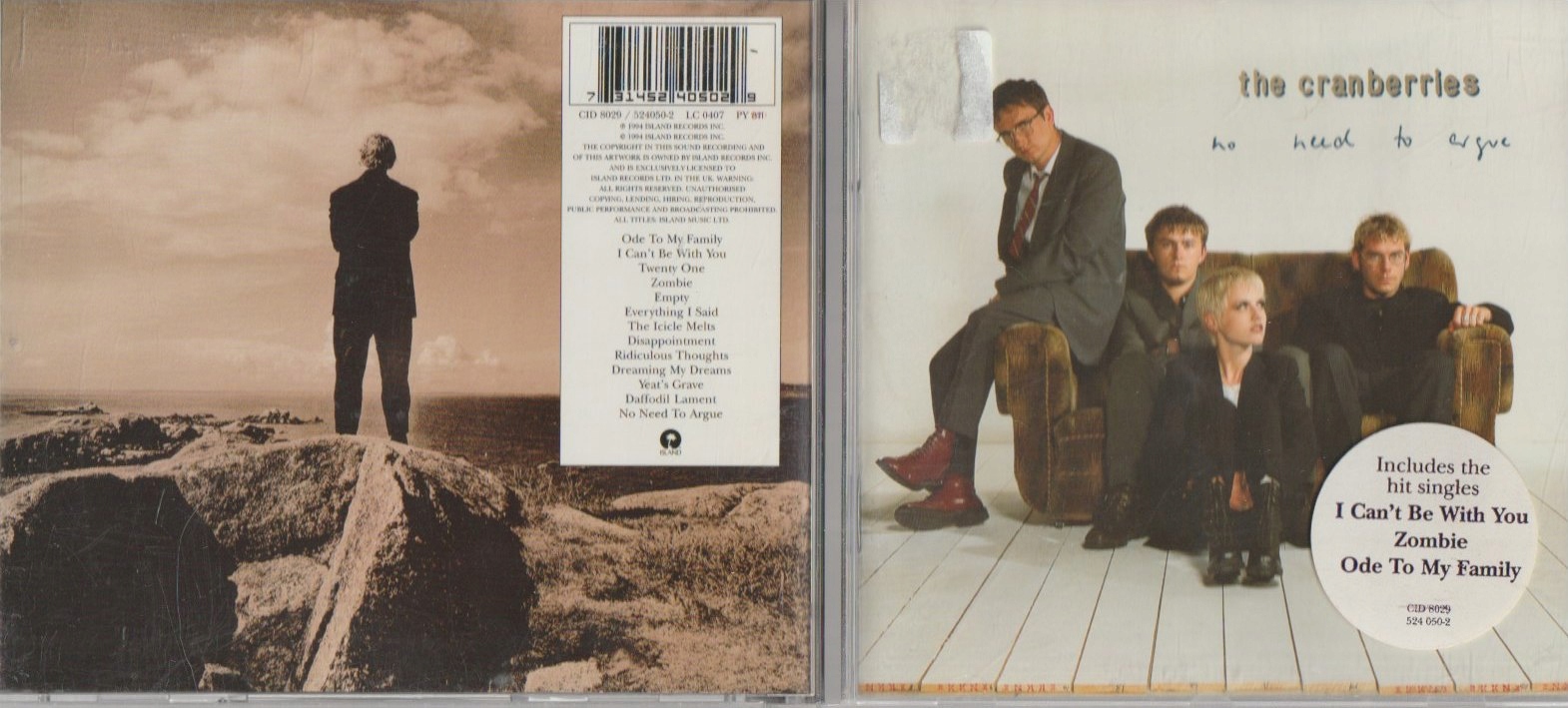 CD The Cranberries No Need To Argue ____________ 12449849147 Sklepy