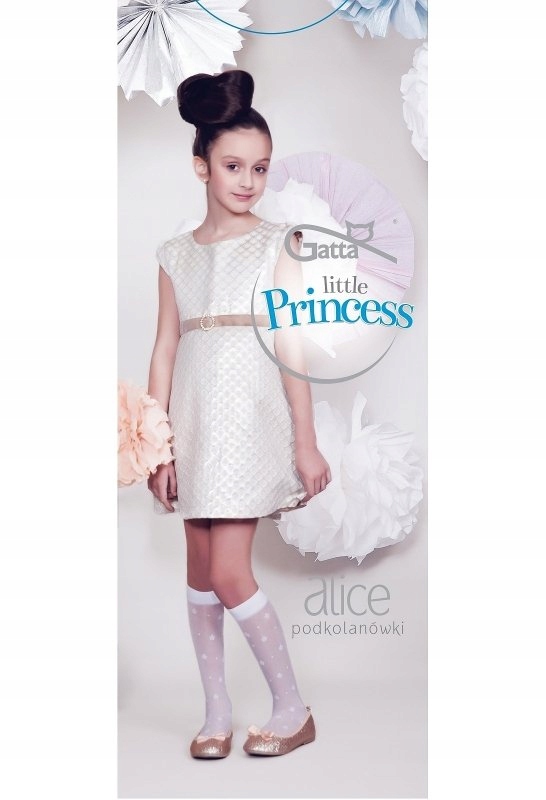 

Podkolanówki Gatta Alice 09 białe Pierwsza Komunia