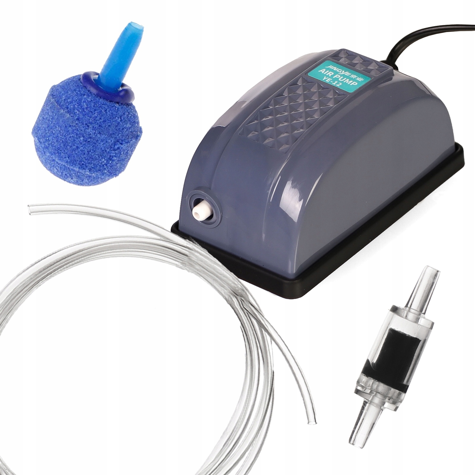 Výkonný A Tichý Provzdušňovací Set Pro Akvárium, Kámen Hadička Ventil