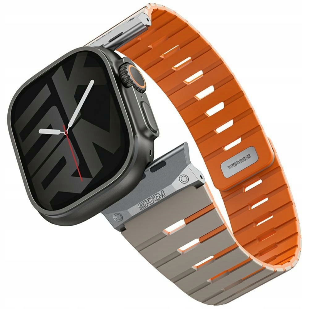 Pásek Skinarma Gemini pro Apple Watch 49/46/45/44 mm šedý