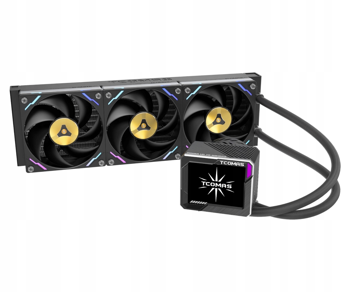 Chłodzenie wodne Aio Tcomas LG700 Pro 360 3200RPM 3x120mm Intel Amd Czarne