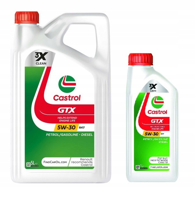 Olej 5W30 Castrol Gtx Renault RN17 5L 1L 6L
