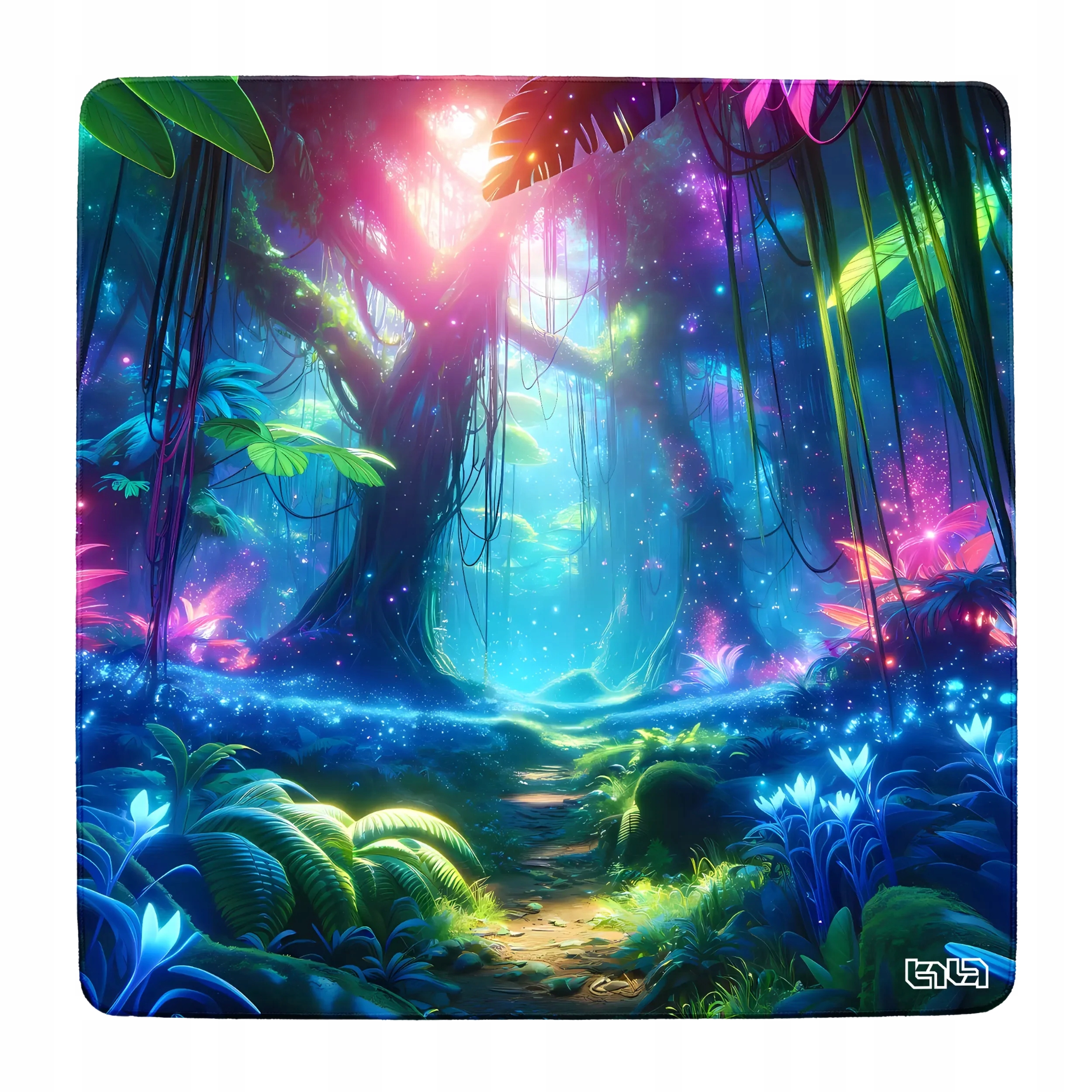 Mata Pod Krzesło Gamingowe Kosmiczny Las 100x100 Tilt Trwała Do biura