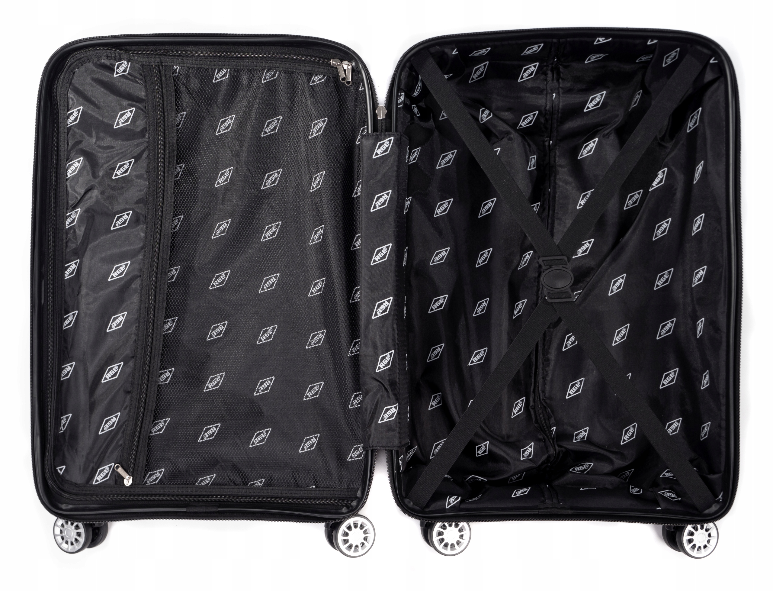 MAŁA WALIZKA KABINOWA PODRÓŻNA L RGL POLIPROPYLEN PODWÓJNE KÓŁKA OBROTOWE Rodzaj twarda