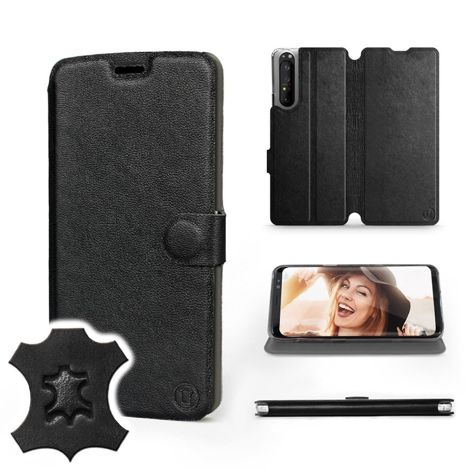 

Etui Mobiwear do Sony Xperia 1 II - Black Leather