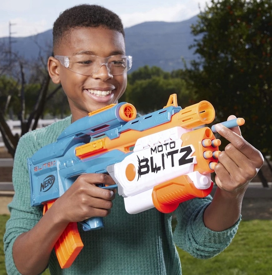 PISTOLET NERF ELITE 2W1 KARABIN SHOTGUN MOTOBLITZ +CELE +50 STRZAŁEK Marka NERF