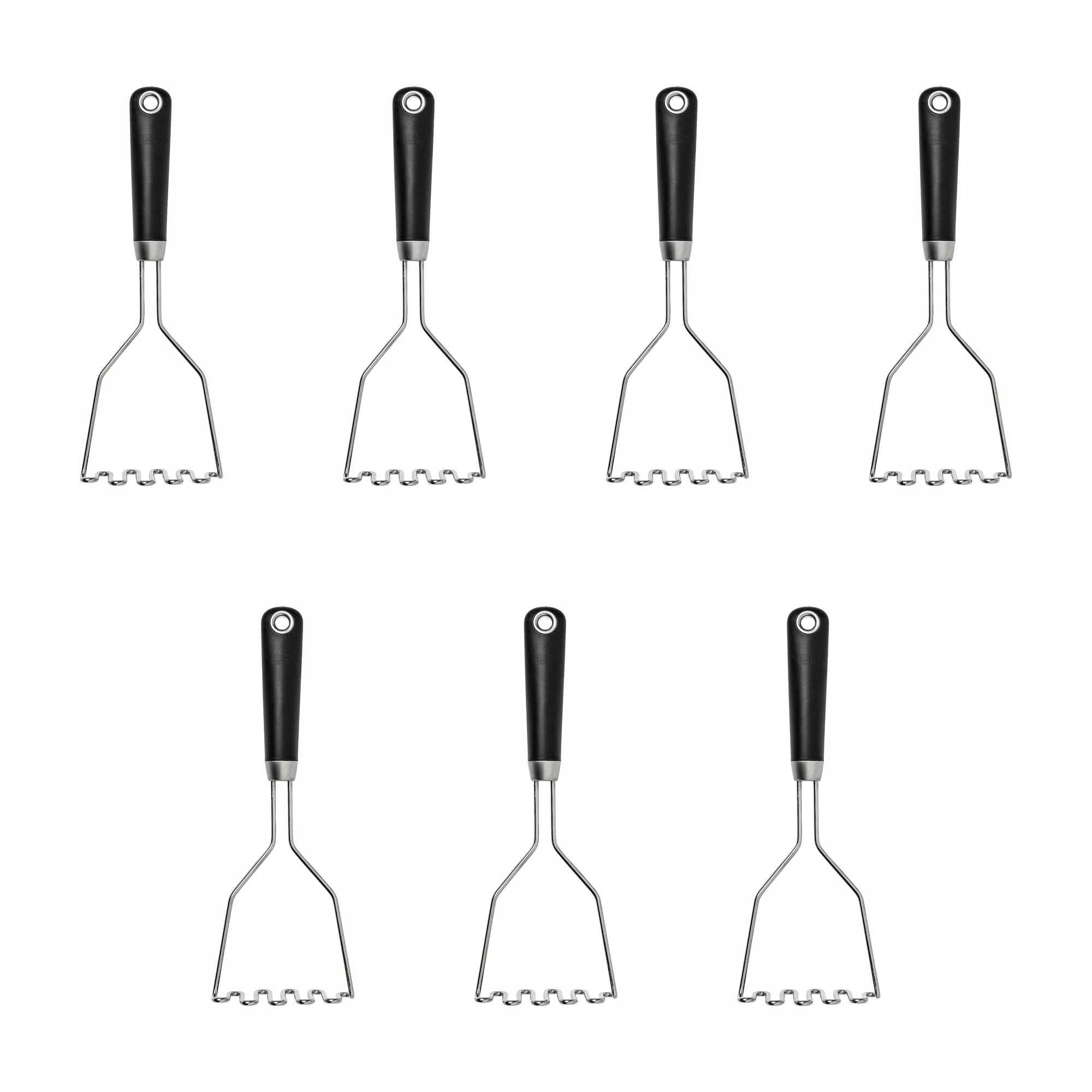 7 ks Šťouchadlo na brambory Ikea 365 Hjalte nerezová ocel černá