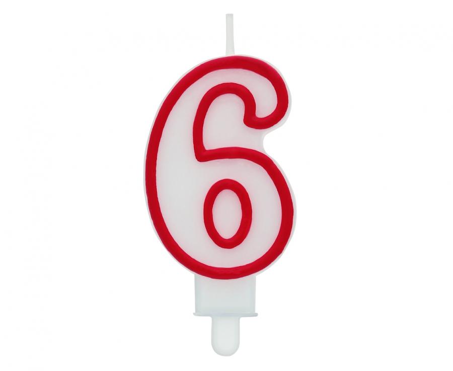 świeczka urodzinowa ''6''  PF-SCC/6 — 3