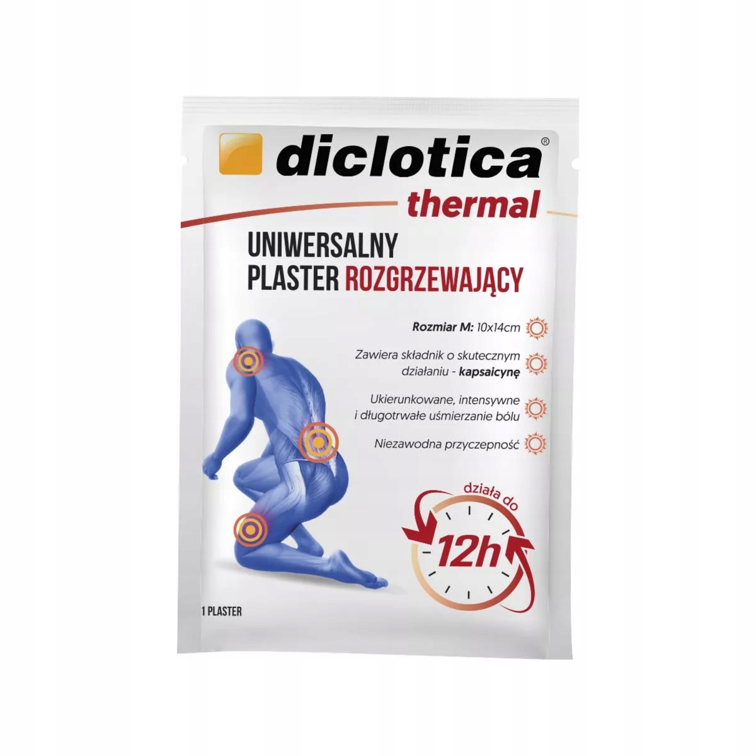 

Diclotica Thermal Plaster rozgrzewający Kapsaicyna