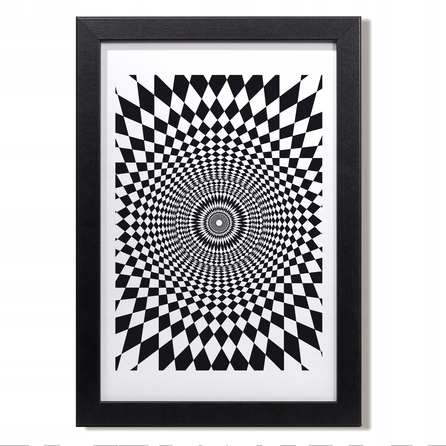 Grafický rám Mdf Abstraktní kosočtverec kruh 20x30 cm