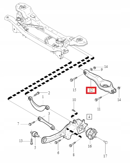 WAHACZ TYŁ VOLVO C30 I 07-13r V50 04-12r