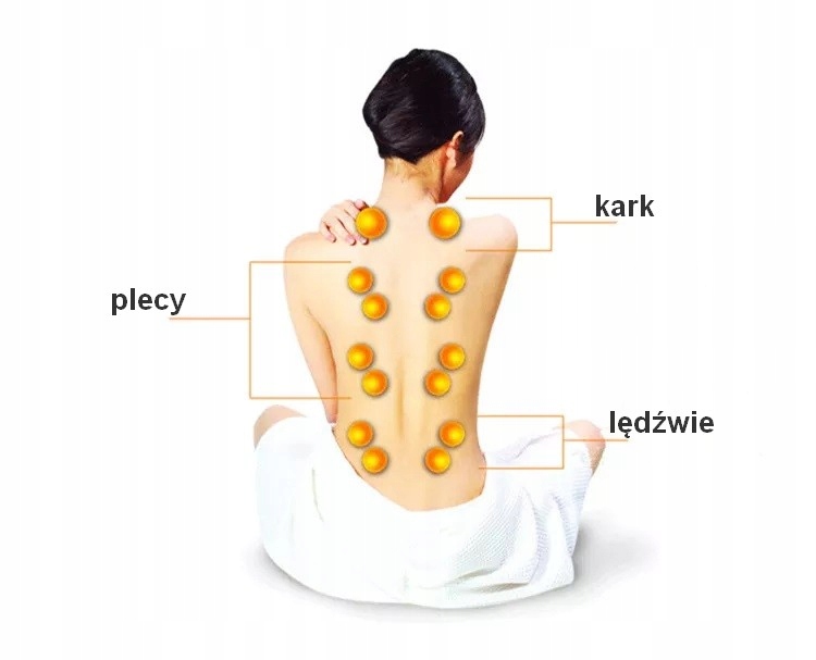 Fotel masujący Shiatsu rozkładany Do masażu Masażer z pilotem wibracyjny 8D Materiał korpusu metal