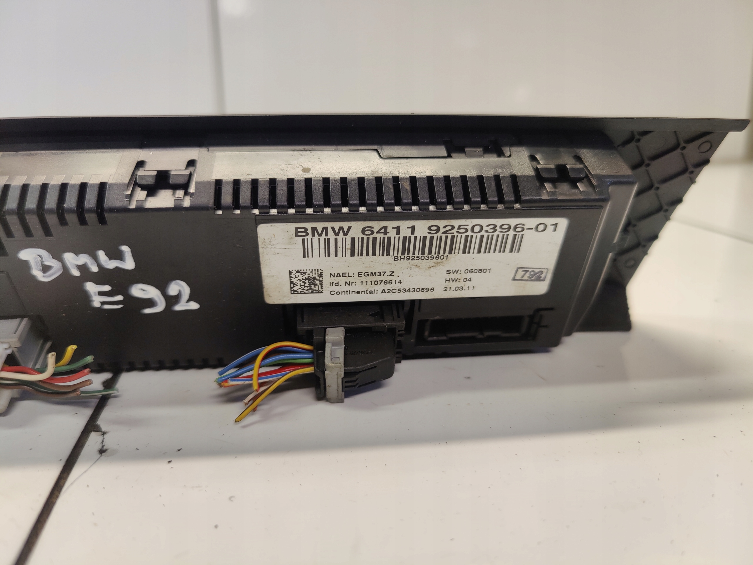 BMW 3 E92 Unite commande clima Bouches buses 9250396