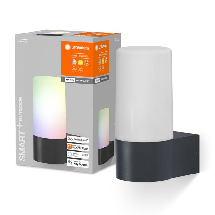 Ledvance Pipe Led fasádne nástenné svietidlo Smart Rgb+w
