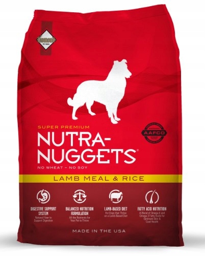 Nutra Nuggets Jehněčí &amp; Rýže pro psy 15kg