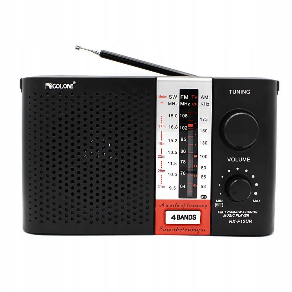 

Przenośne Radio Akumulatorowe Usb/sd Golon RX-F12
