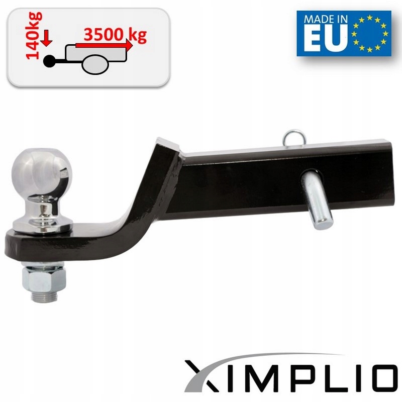 Adaptér na ťažné zariadenie ŠTVORKOLKA ATV UTV 50x50 mm pre Goes Iron Výrobca bez značky