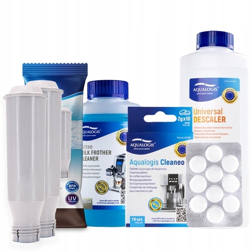 2x Filtr AL-TES46 Do Ekspresu Krups Odkamieniacz Płyn +Tabletki