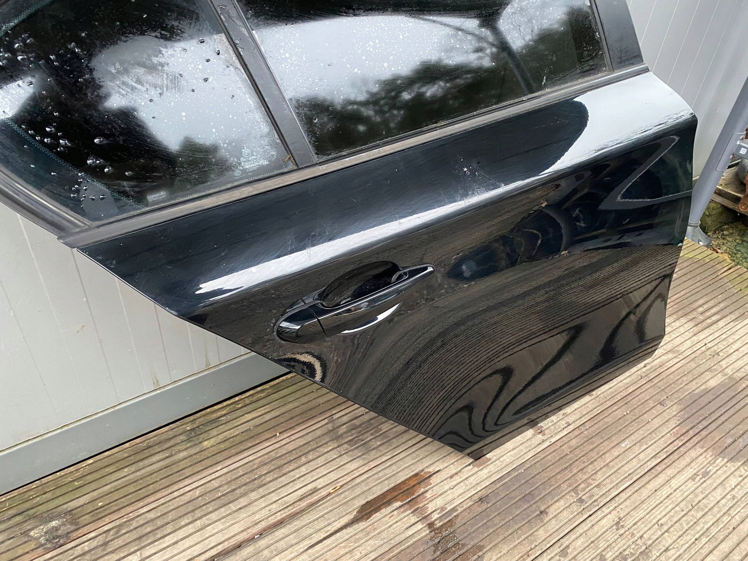 BMW 1 E87 complete door right rear part rear. black, SCHWARZ II