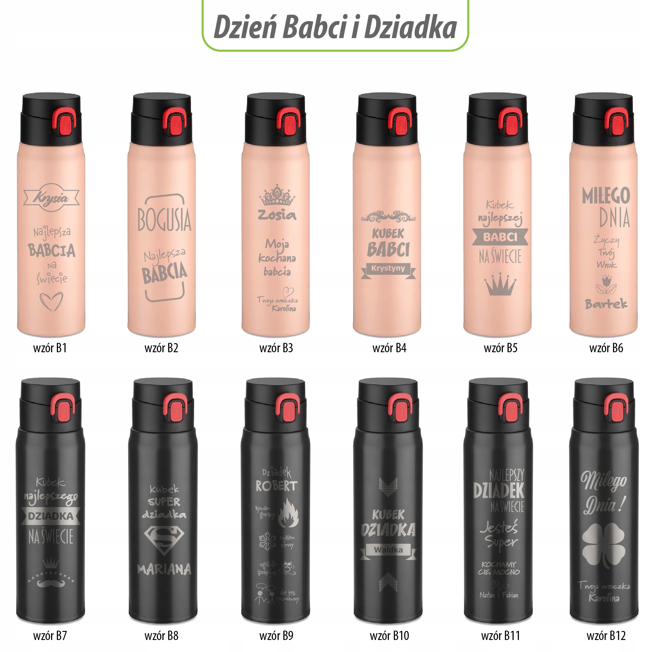 Kubek zGrawerem Dzień Matki Ojca Mamy Taty Prezent Model Fade