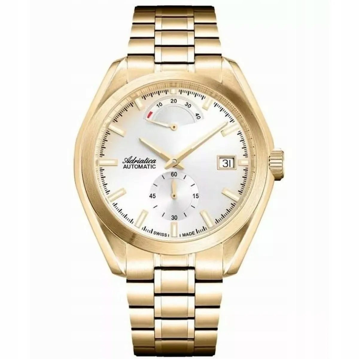 Adriatica Pánské Hodinky Automatic na zlatém náramku A8350.1113A