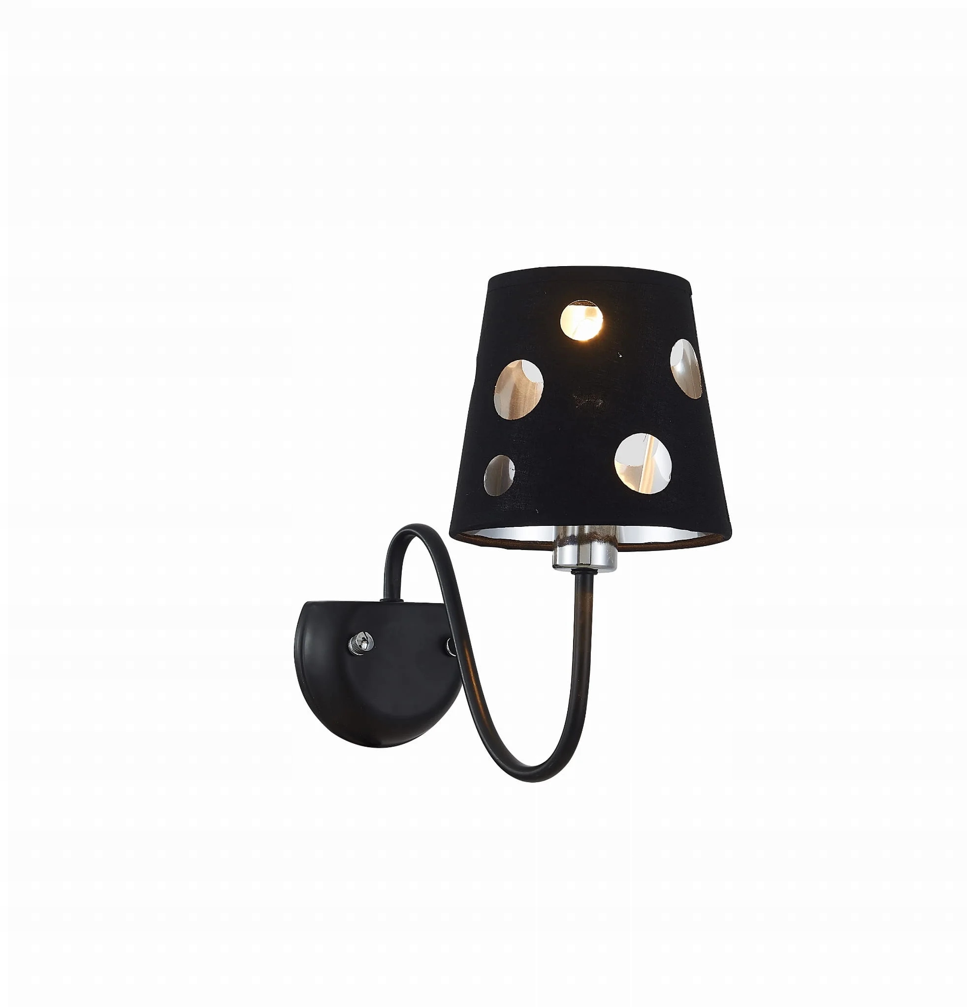 Nástěnné svítidlo Batley 1xE14 60W černá/chrom, nastavitelné, Candellux