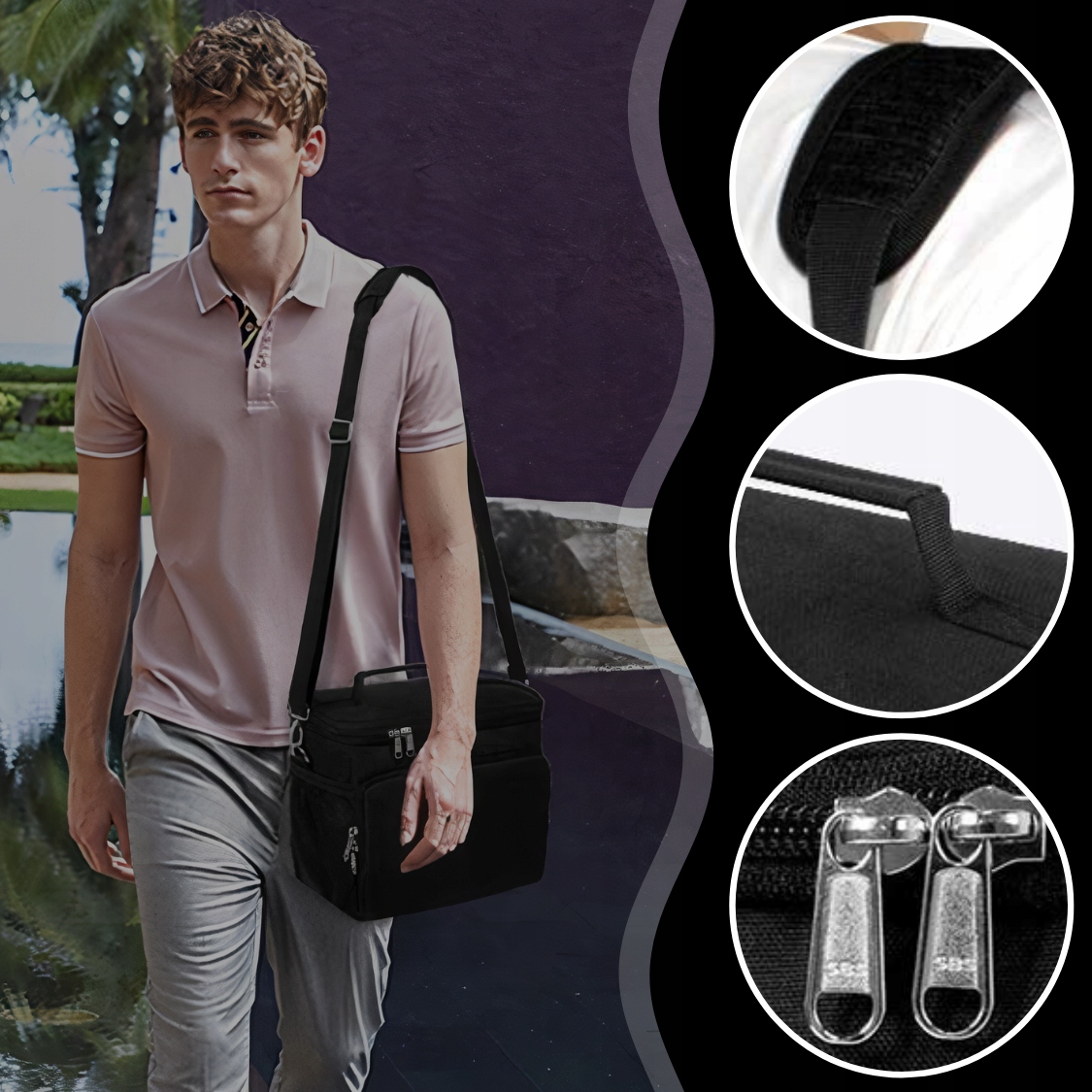 Torba LUNCH BOX ŚNIADANIOWA Termiczna duża na napoje śniadanie jedzenie EAN (GTIN) 5905884007785