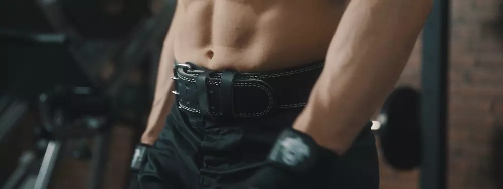 SKÓRZANY PAS KULTURYSTYCZNY NA SIŁOWNIĘ MOCNY PODWÓJNA KLAMRA BUSHIDO XL Model DBX-WB-3