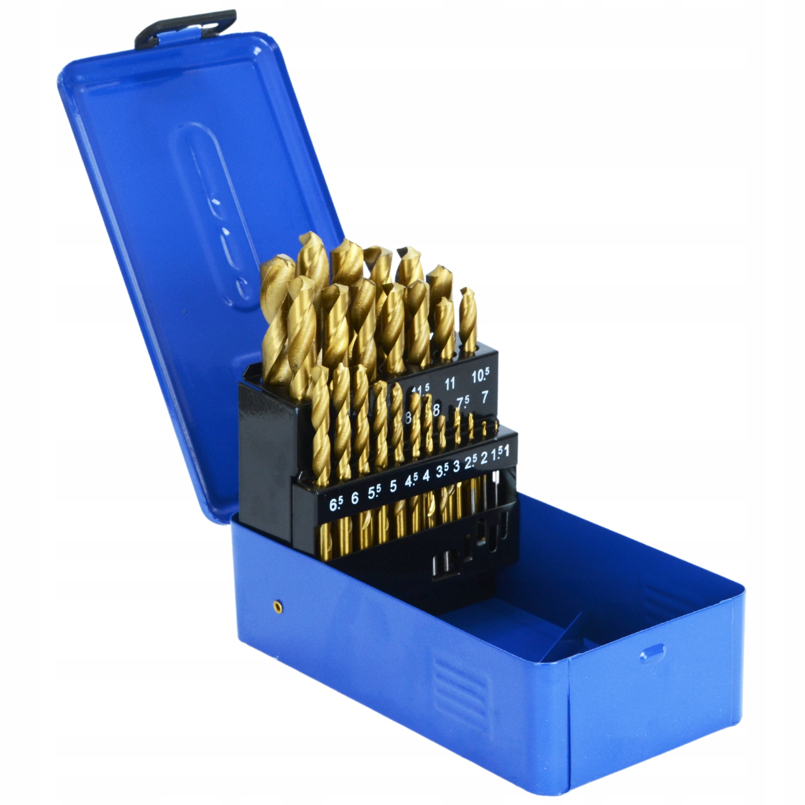 ZESTAW WIERTEŁ WIERTŁA DO METALU STALI HSS 1-13MM ZESTAW 25 EL Marka Black