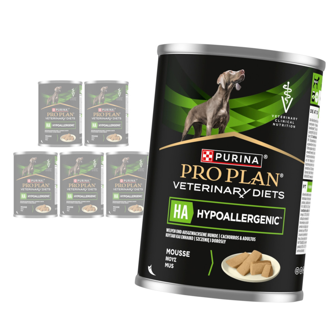 Levně Purina Pro Plan Veterinary Diets Hypoallergenic 6x400g Morka Krmivo pro psy