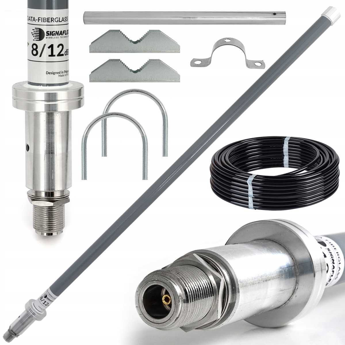 MORSKA ANTENA DOOKÓLNA GSM 3G 4GLTE IP 8/12dBi 10m