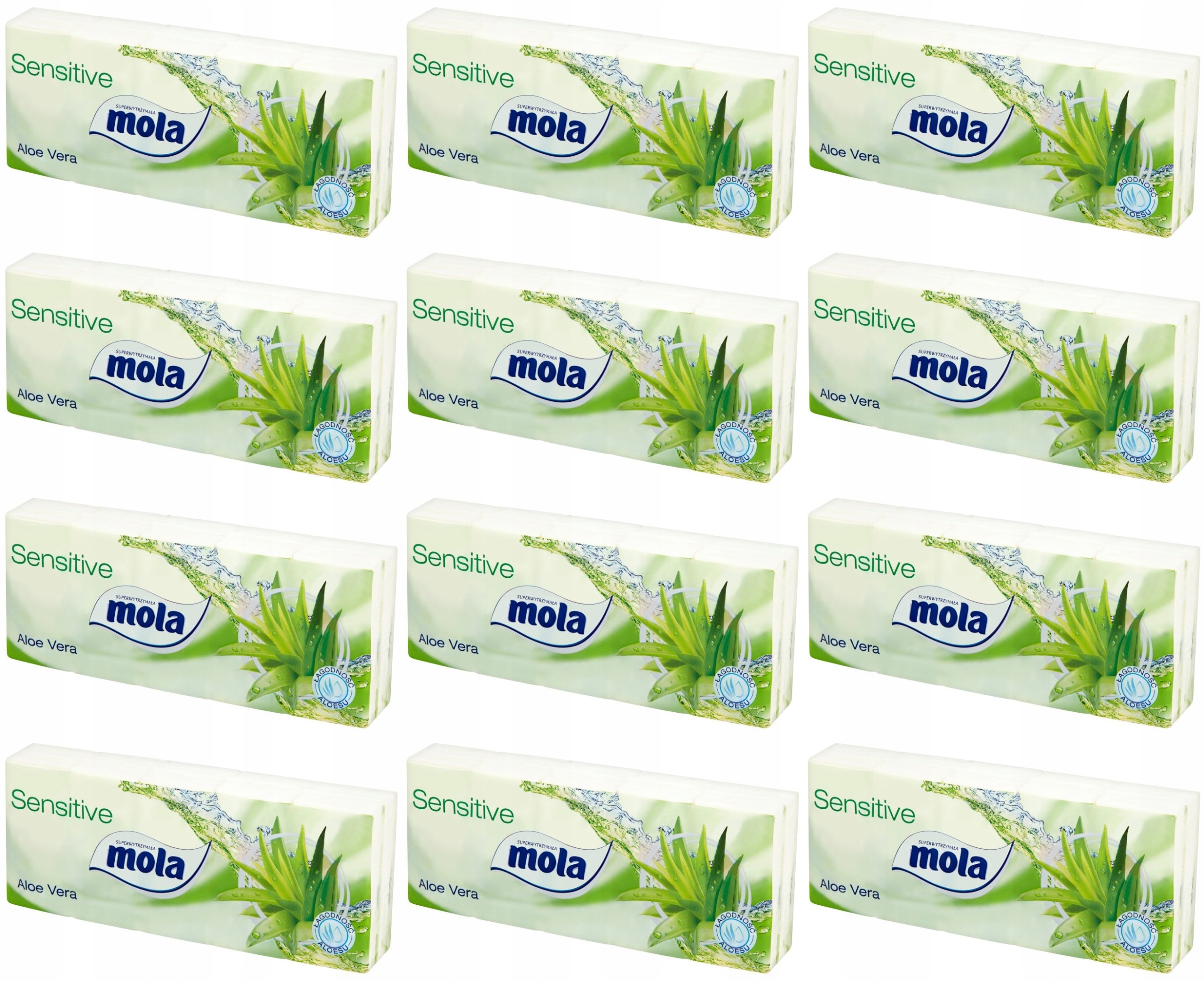 Chusteczki Mola Sensitive Aloe Vera 12x10 szt.
