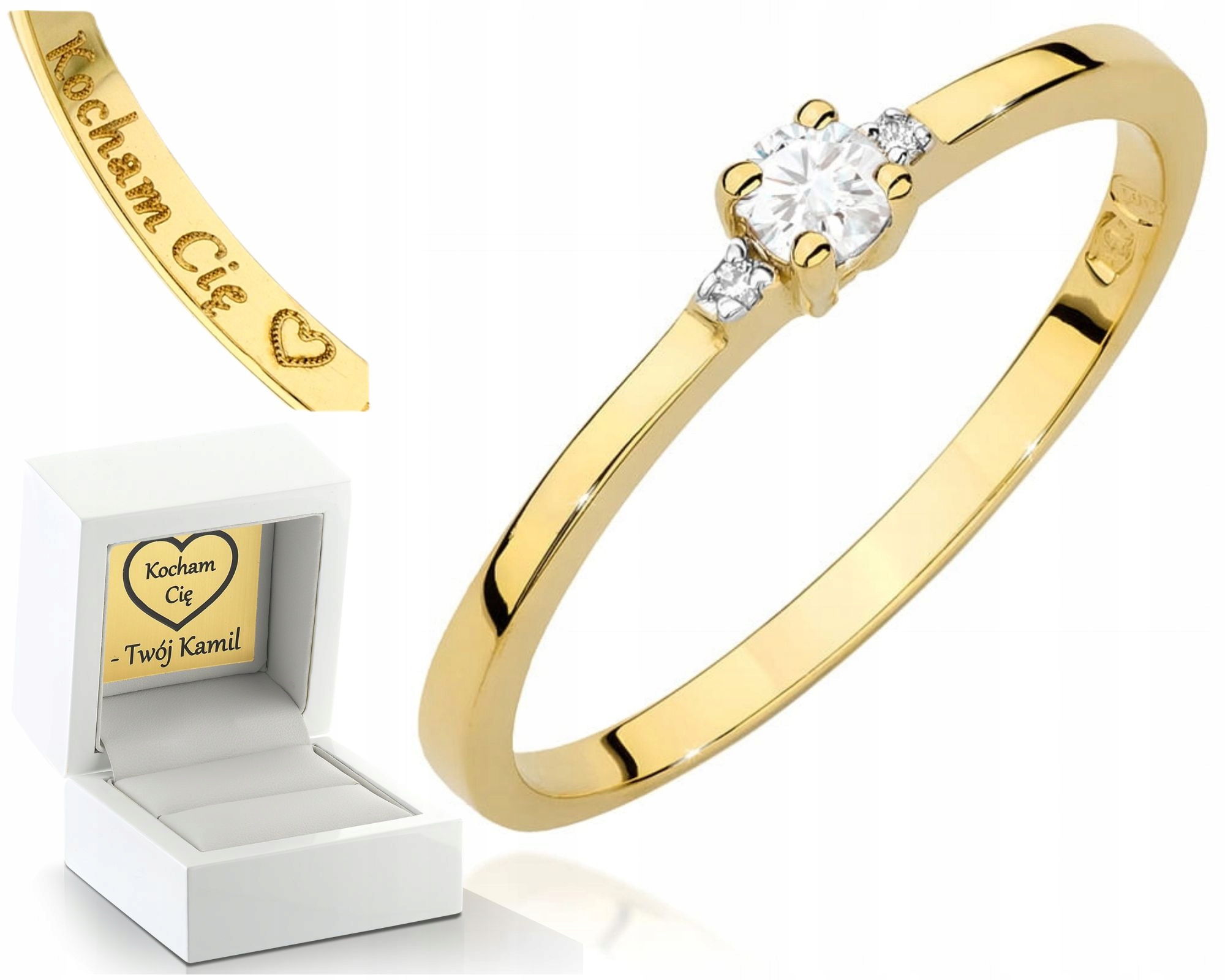 Gravírování Prstýnek Zásnubní Prstenn 585 S Gravírováním