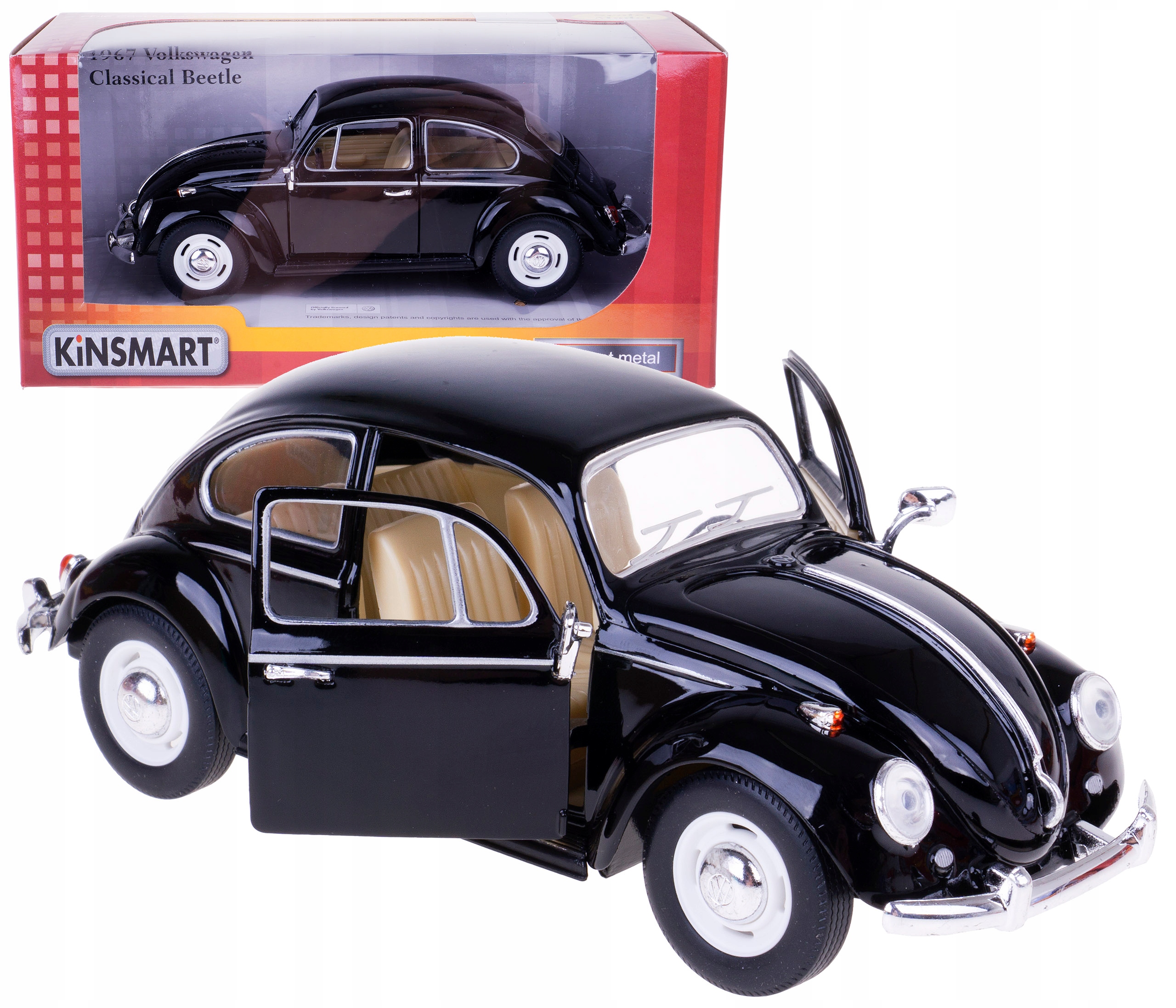 

Vw Garbus Classical Model Kinsmart 1:24 Box Czarny