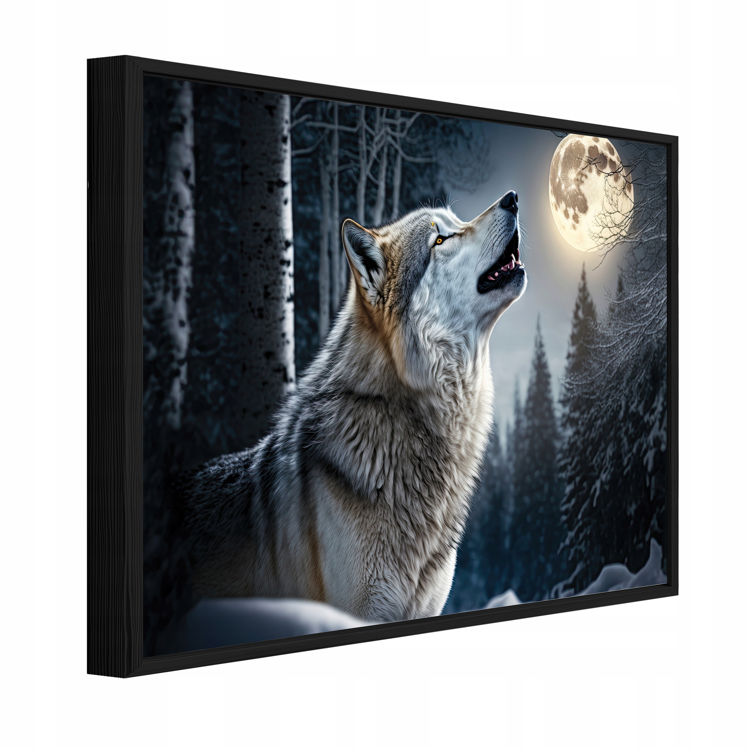Nástěnný Obraz V Rámu Dekorace Vlk Les Příroda Zvířata Kněz 40x30