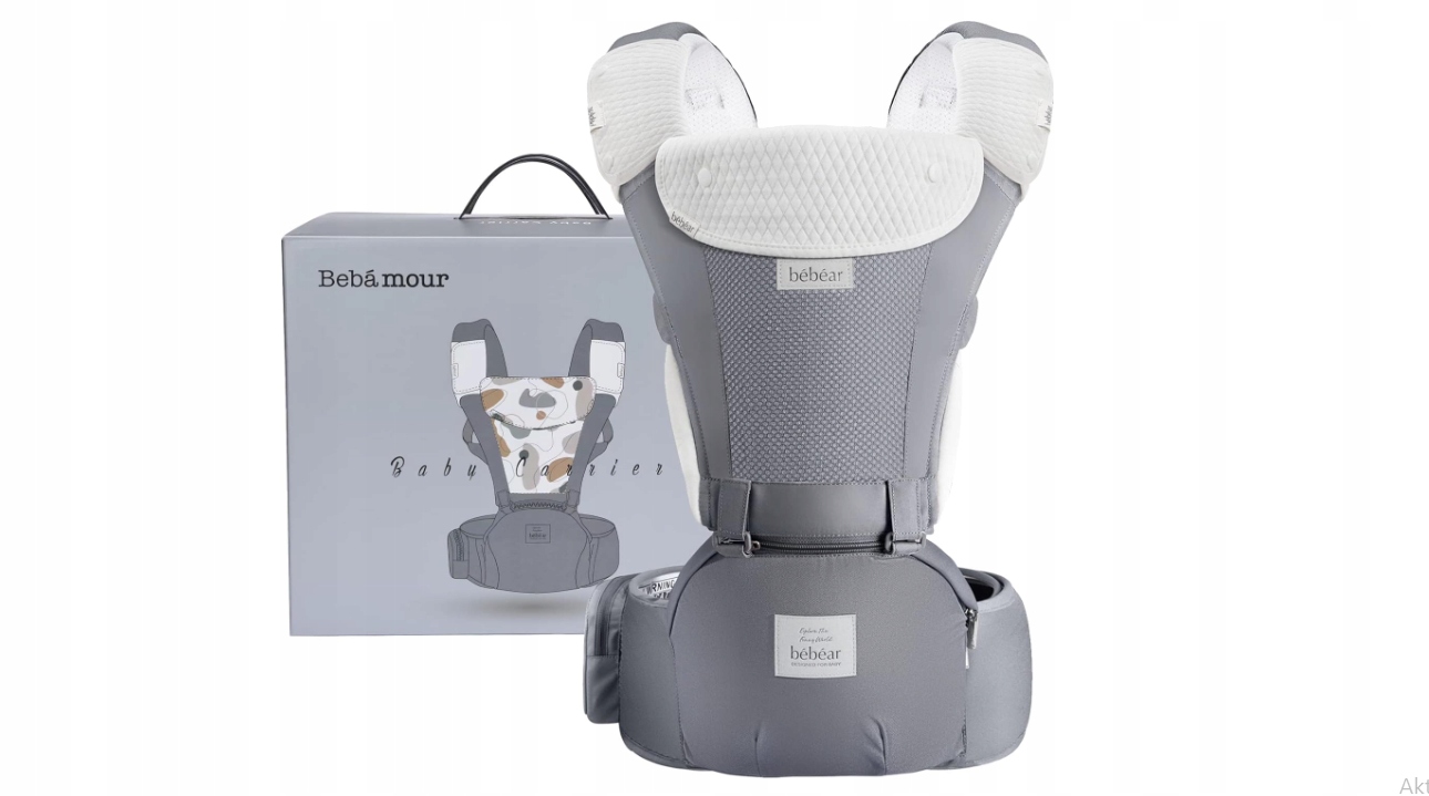 BEBEAR Nosidełko Ergonomiczne 6w1 3D Air Mesh Dla Niemowląt i Dzieci — miniatura 10