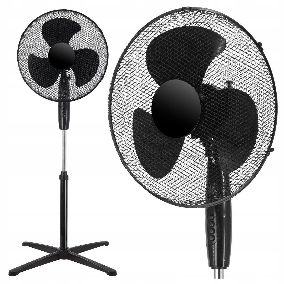 Stojanový podlahový ventilátor Koud černý