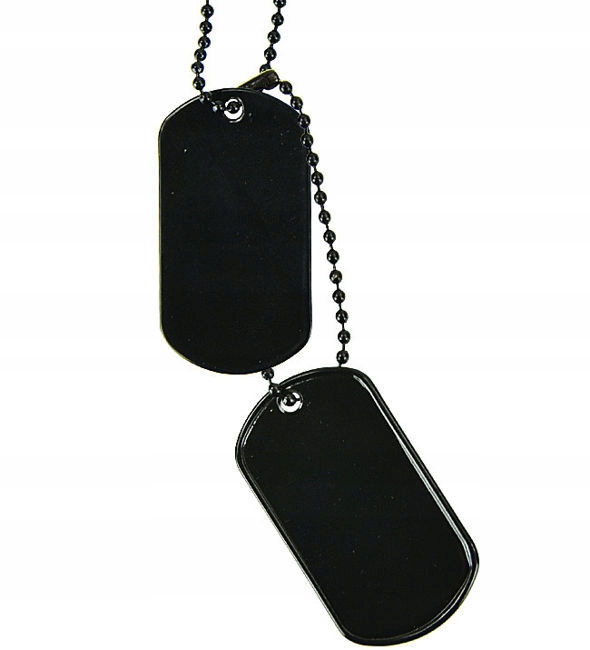 

Nieśmiertelnik Nieśmiertelniki 2szt Us Army Czarny