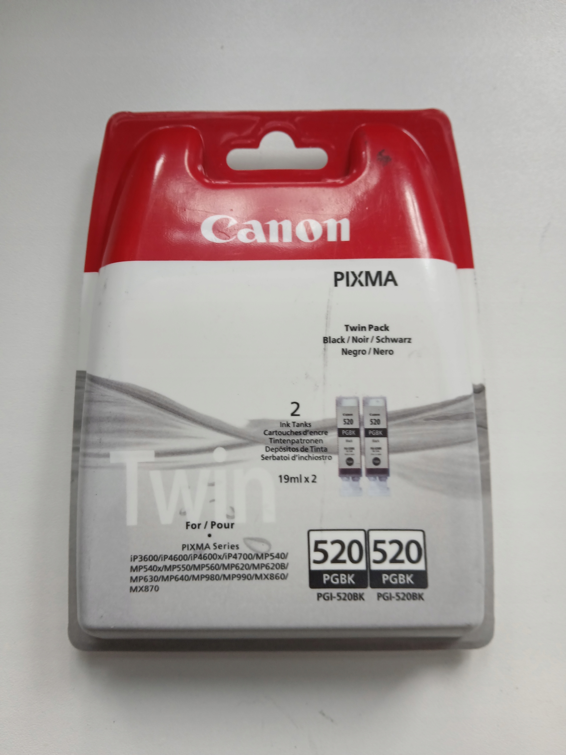 2 x originální inkoust Canon PGI-520 2-PACK 8714574564333 Black