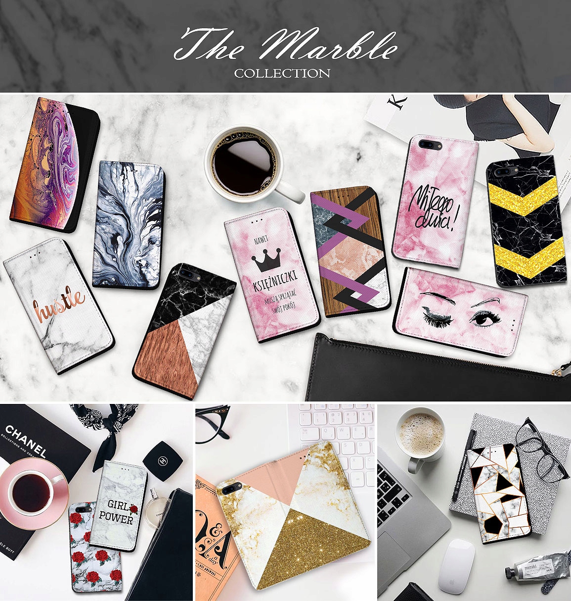 ETUI Z KLAPKĄ CASE POKROWIEC PORTFEL DO APPLE IPHONE 7 8 PLUS WZORY Dedykowany model iPhone 7 8 Plus