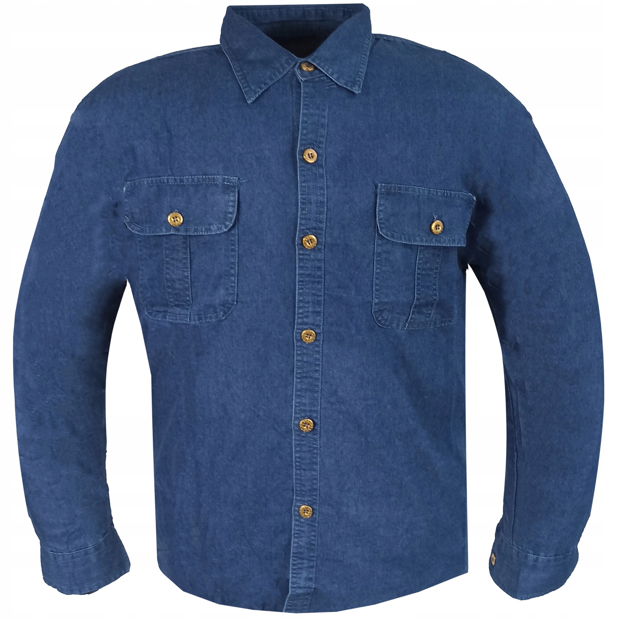 Koszula męska denim 3XL Regular Fit dł. rękaw idealna na co dzień i do pr