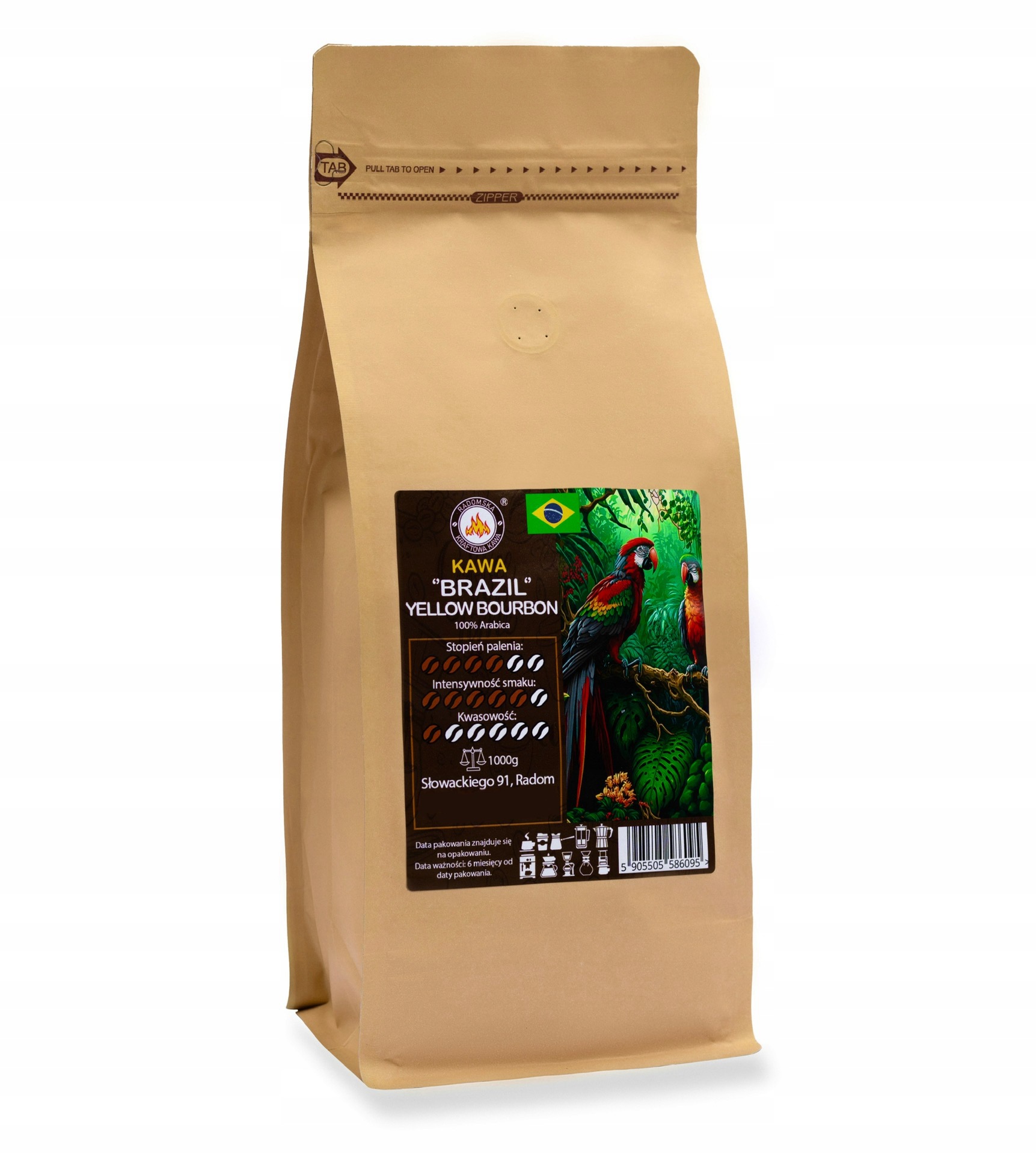 Levně Brazil Yellow Bourbon Fazenda Pedra Grande 1000g Arabica 100%
