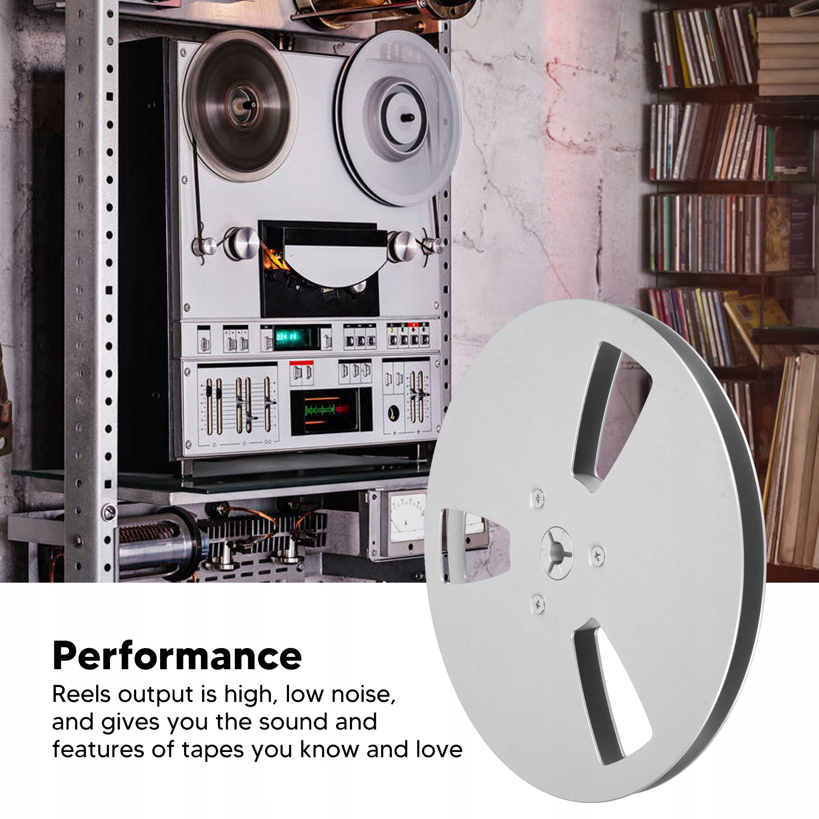 SZPULE MAGNETOFONOWE-1/4 7" NAB SREBRNA Waga produktu z opakowaniem jednostkowym 0.1 kg