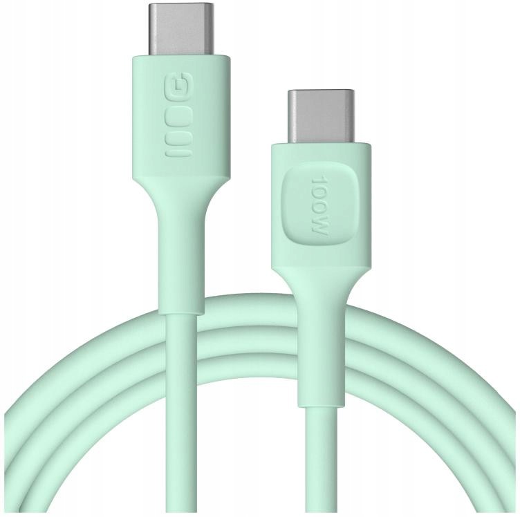 Kabel Usb-c Usb-c Greencell PowerFlex 200cm Pd 100W zielony silikonowy