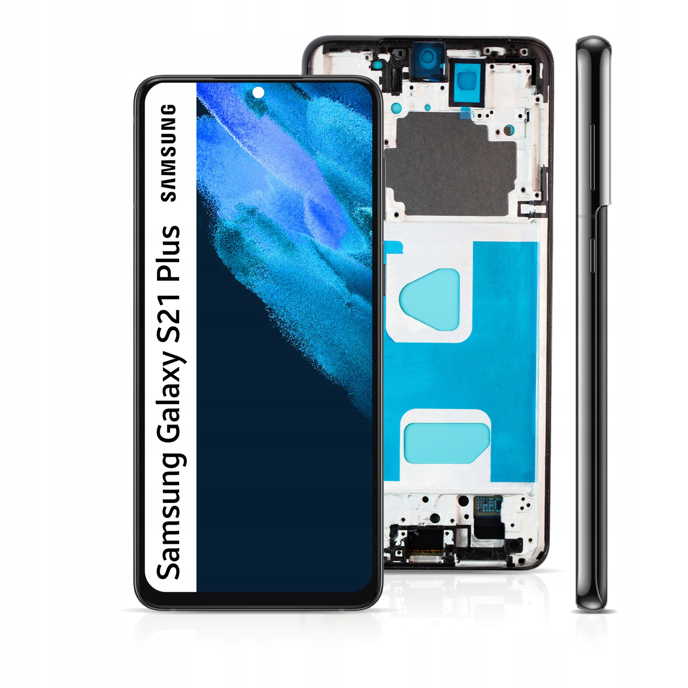 Displej s rámečkem pro Galaxy S21+ Incell LCD panel Phantom Black