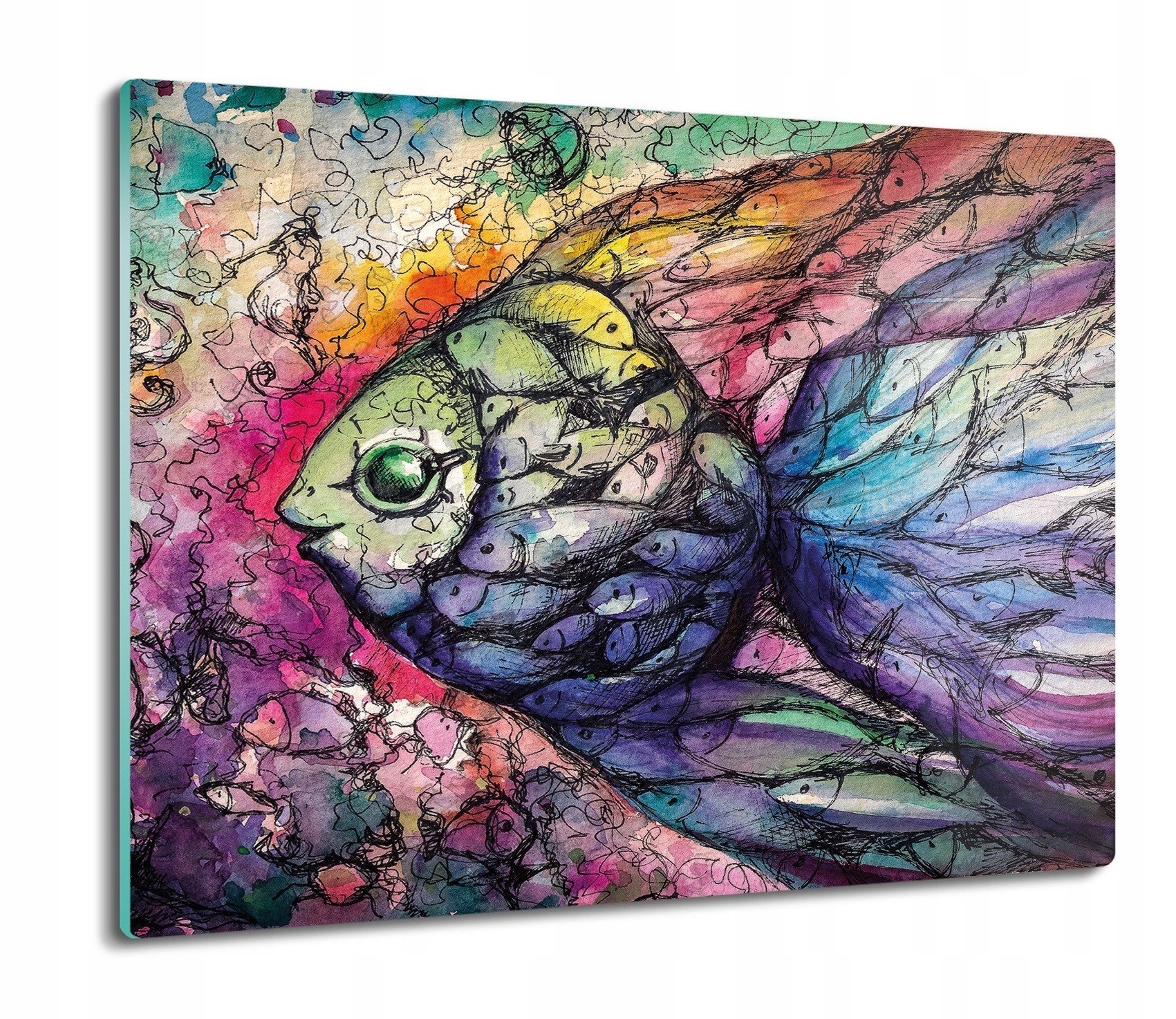 

Ryba akwarela 60x52 deska prostokątna do kuchni