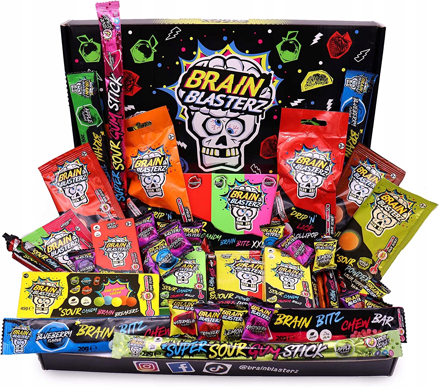Sada Kyselých sladkostí Brain Blasterz 46 balení