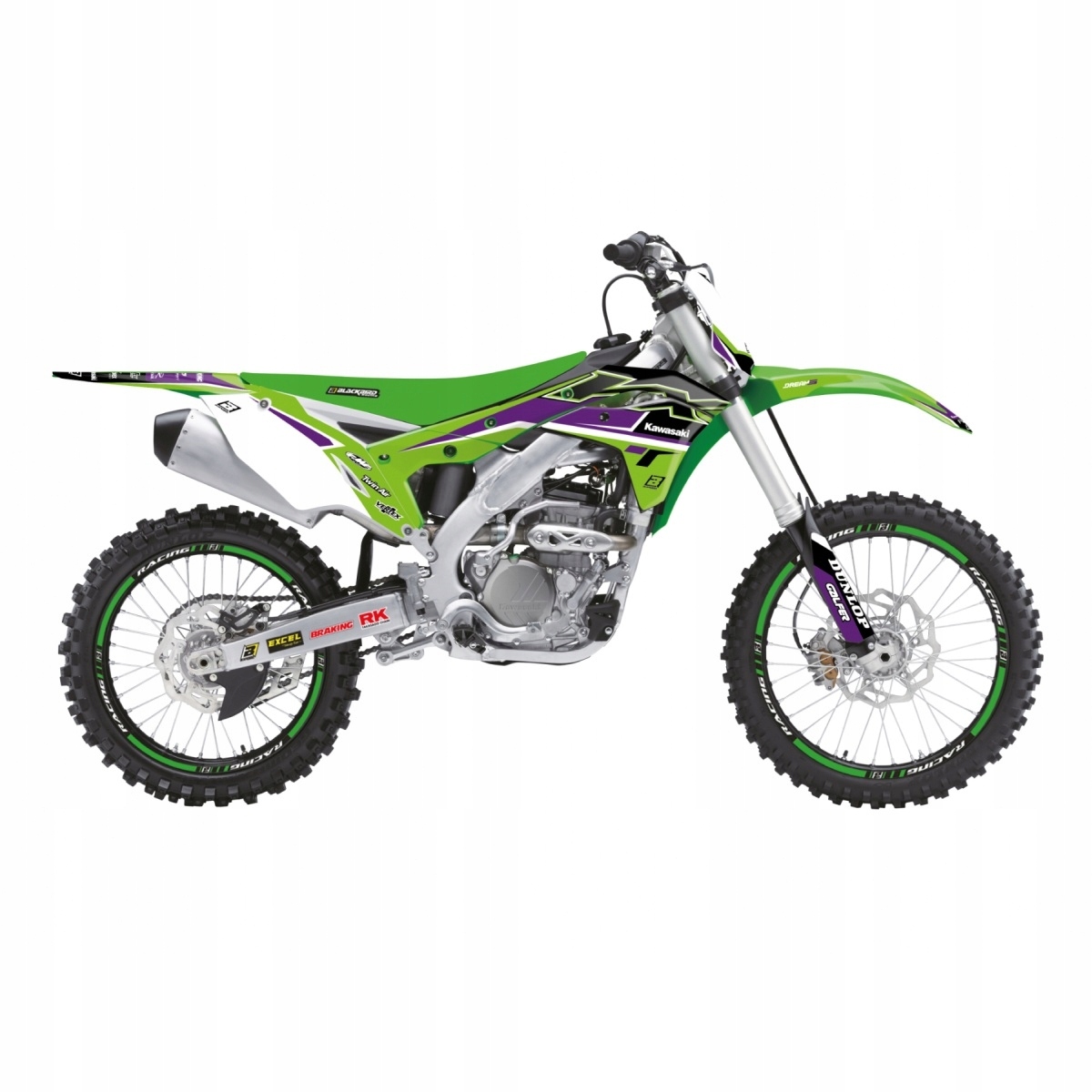 Blackbird Sada Nálepiek (oklein) Kawasaki Kx 250F '17-'20 Dream Farba Zi